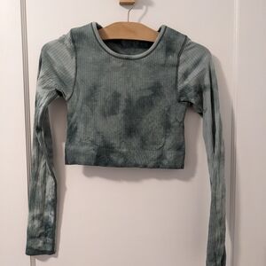 Lululemon Ebb to Street Long Sleeve Shirt Marble Dye Marble Dye Tidewater Teal 4